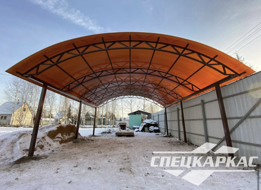 Навес для автомобиля арочного типа №57 - фото 1521
